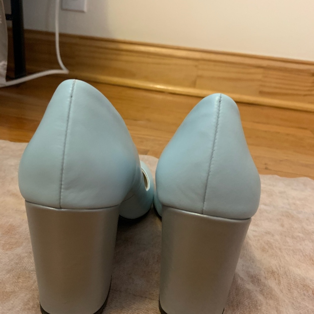 Bundle 3 for $30 graham Street ModCloth “Lorena” blue/silver heels 7.5 - Picture 5 of 8